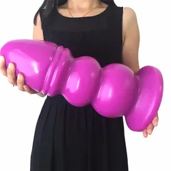 36*12.7cm Super big Anal Plug Black Anus Massage anal dilator Erotic Sex toy Butt Stopper Tower Shape giant anal dildo butt plug