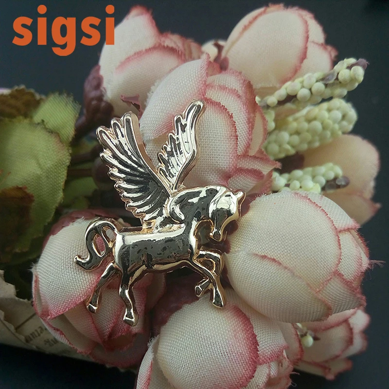 Fashion Jewelry animals 25mm dressage alloy horse brooch pin for gift/party/wedding invitation