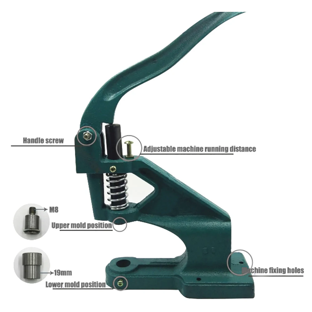 8/10/12.5/15 MM Snaps Fastener Die Metal Buckle Rivets Eyelets Press Machine Mold Button Installation Tools