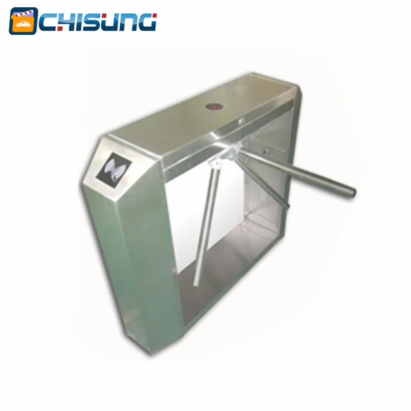 304 stainless steel Metro station Security rotate turnstile gate with Vertical Bridge house