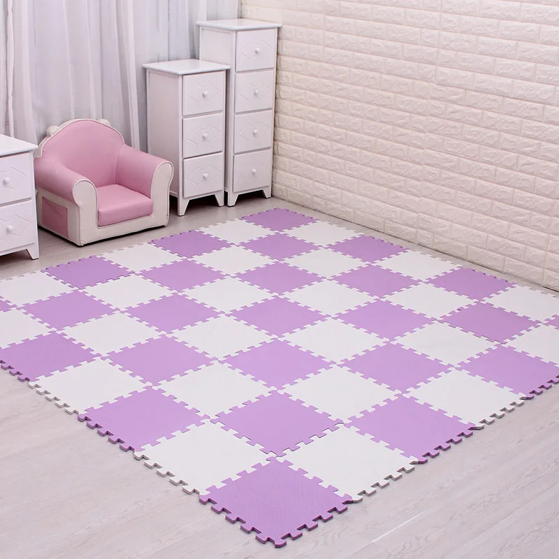 MEI QI Cool-alfombra de rompecabezas de espuma EVA para bebé, estera de suelo de juego, azulejos educativos y entrelazados, almohadilla/alfombra