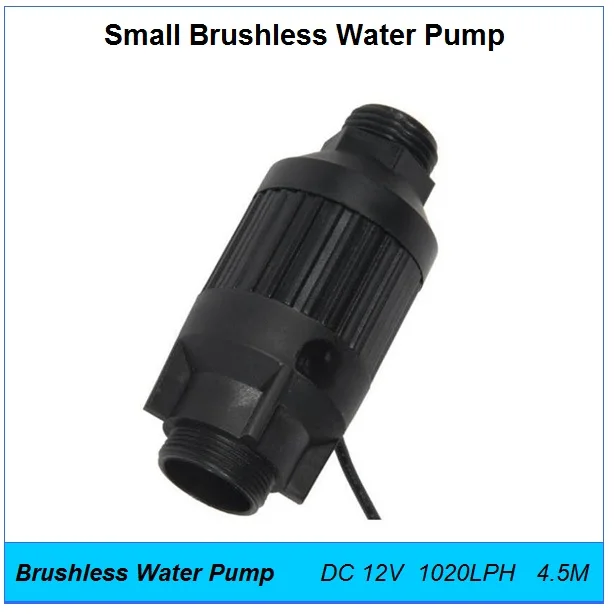 

Mini Water Pump DC 12V 18W 1020LPH 4.5M Pipe Booster Inline Brushless Small Fountain Aquarium Hot Water Circulation Pumps