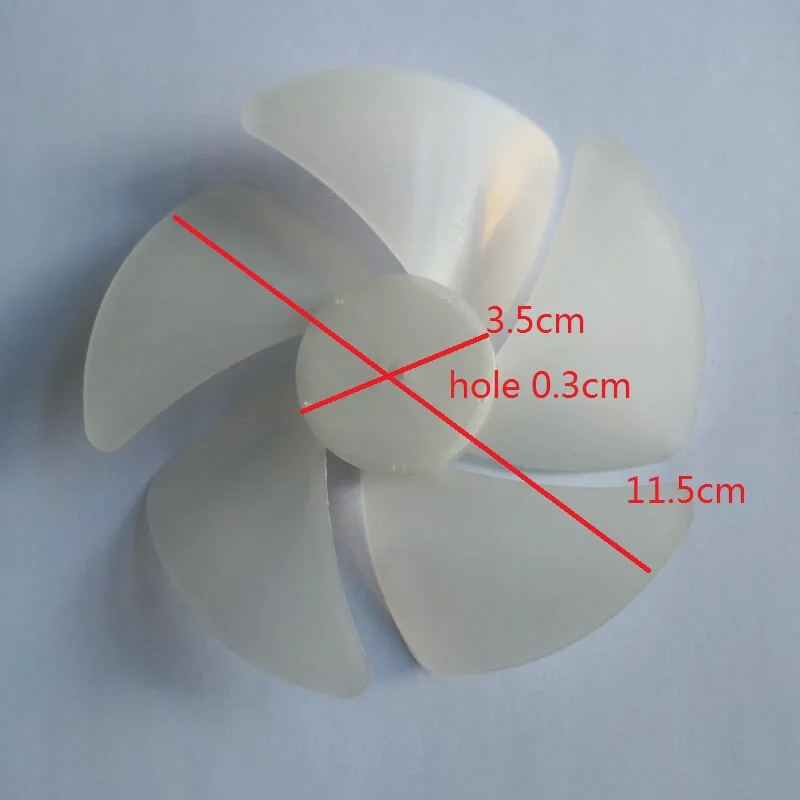 Microwave Oven Parts cooling motor fan blade 5-blade diameter 11.5cm
