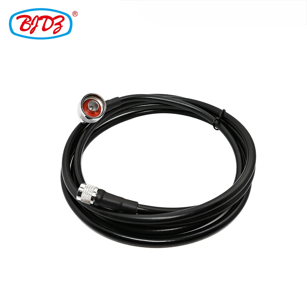 Free Shipping 2m N Male Right Angle Crimp Connector to Mini UHF Male Connector LMR 240 Pigtail Jumper Cable Assembly