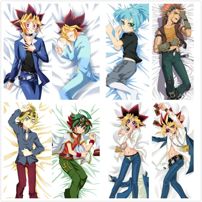 New Japanese Anime Yu-Gi-Oh Yugi Mutou Hugging Body Pillow Case Cover Bedding Covers Dakimakura