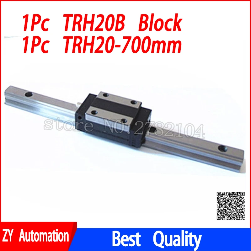 

New linear guide rail TRH20 700mm long with 1pc linear block carriage TRH20B or TRH20A CNC parts