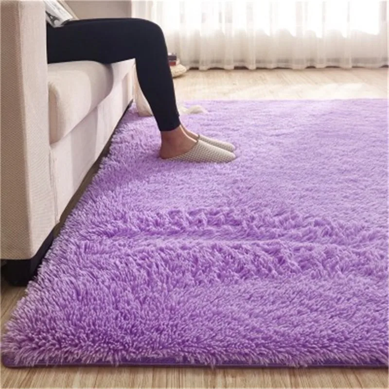 Free shipping 80 x 120cm Thickened washed silk hair non-slip carpet living room rug coffee table blanket bedroom yoga mat