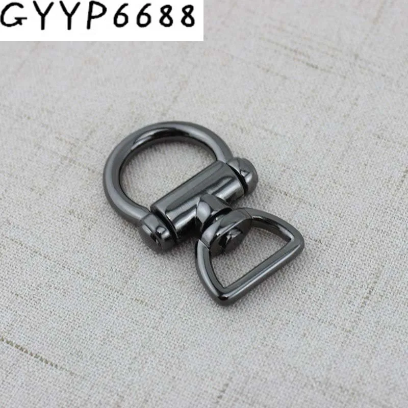 

2pcs Luggage hardware accessories on both sides of the bag on the screw Hanger Connector D ring female package metal parts