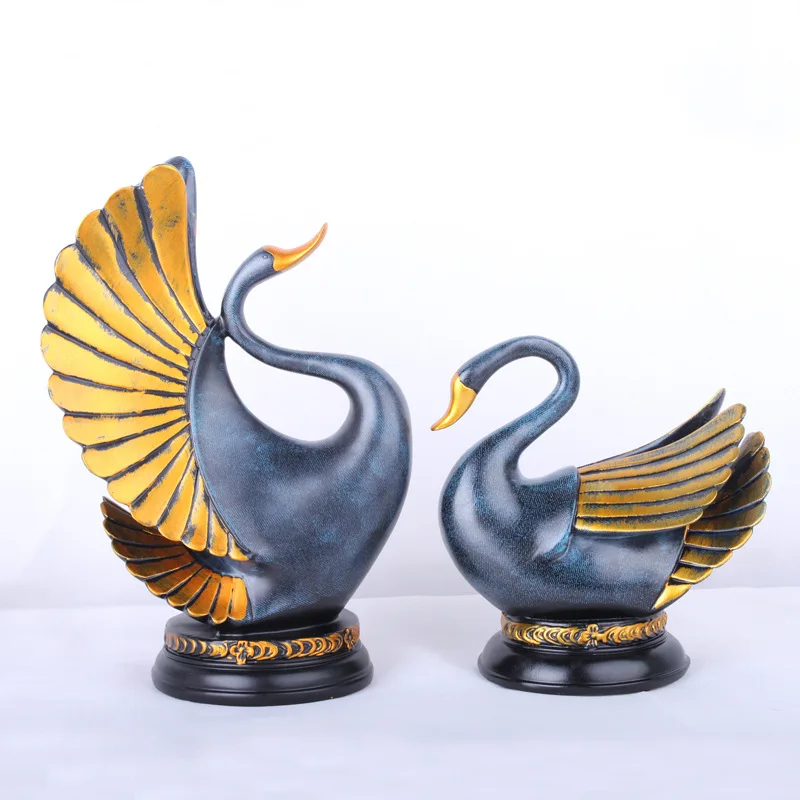 

Creative Furnishings for Swan Home Business Gift Resin Crafts Wedding Gifts Present Souvenir Art Decoration lover adornment