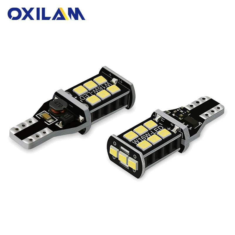 OXILAM 2x T15 W16W LED Canbus Backup Reverse Light For Kia Rio K2 3 Armrest Ceed Sportage Sorento Cerato Soul Picanto Optima K3