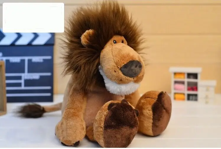 creative cute stuffed animal lion plush toy the jungle lion doll gift about 35cm 2398