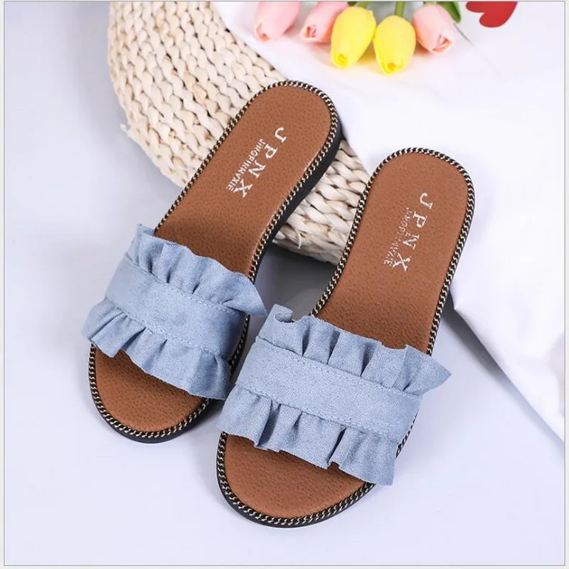 

Summer Women Slipper 2021 New Fashion 5 colors Casual Indoor Flat Heel Slipper Beach Shoes Women Flip Flops Ladies