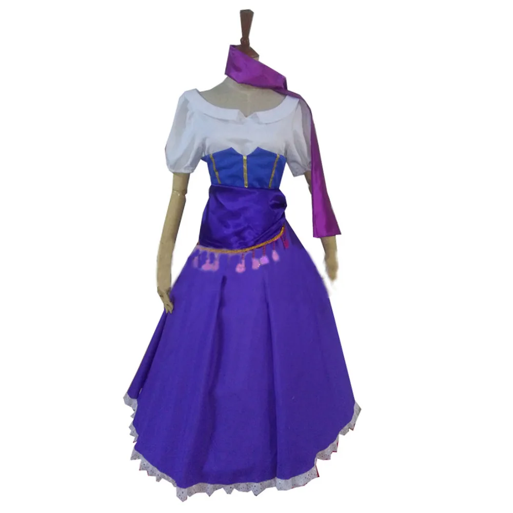 

2018 Esmeralda Fancy Dress The Hunchback of Notre Dame Adult Women Halloween Cosplay Costume Custom Made