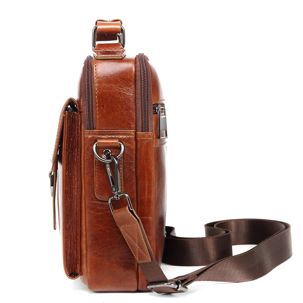 MEIGARDASS Genuine Leather Messenger Bag Men Shoulder Bag Business Briefcase Male iPad Tablet Handbag Crossbody Bags Tote Purse