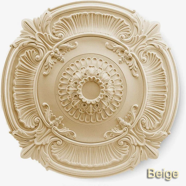 Decorative Pendent Lamp Plate Panel Chandelier Ceiling Rose Droplight Paterage Decoration Rosette PU Wall Moulding Medallion