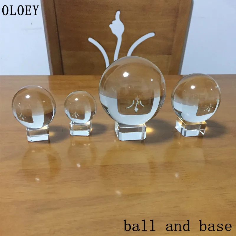 70mm Nice Clear Rare Quartz Crystal glass Ball Magic Sphere Fengshui Glass Lucky Ball Crafts For Office Home Decoration Gift