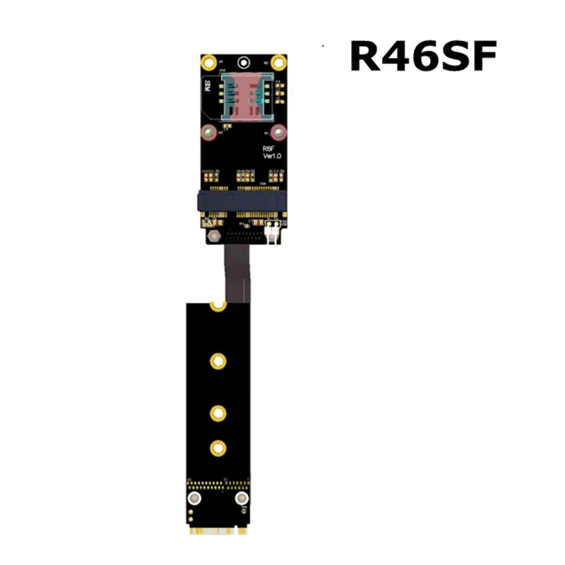 M.2 NGFF Ultra NVMe SSD Key M Extension Riser cable to mini-pcie mPCIe mini pci-e ADT-Link