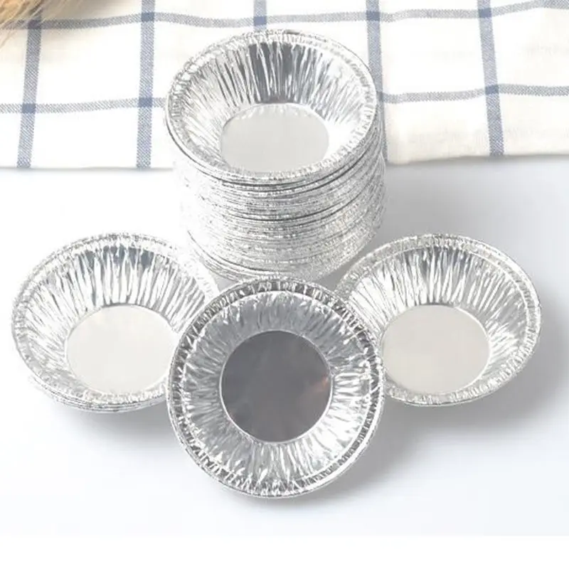 

Cake Cup Cake Molds Disposable Aluminum Foil Baking Cookie Muffin Cupcake Egg Tart Mold Round Recyclable Eco-Friendly F20173428