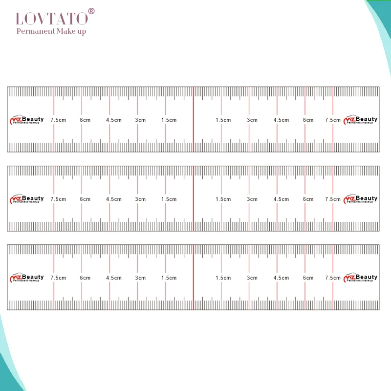 Disposable Clear Ruler Stickers For Eyebrow Permanent Makeup Design Symmetrical Accurate Microblading Sticker tattoo accessories