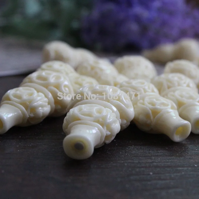 15pcs Ivory gourd DIY jewelry accessories bracelet accessories Decoration Crafts 17mm