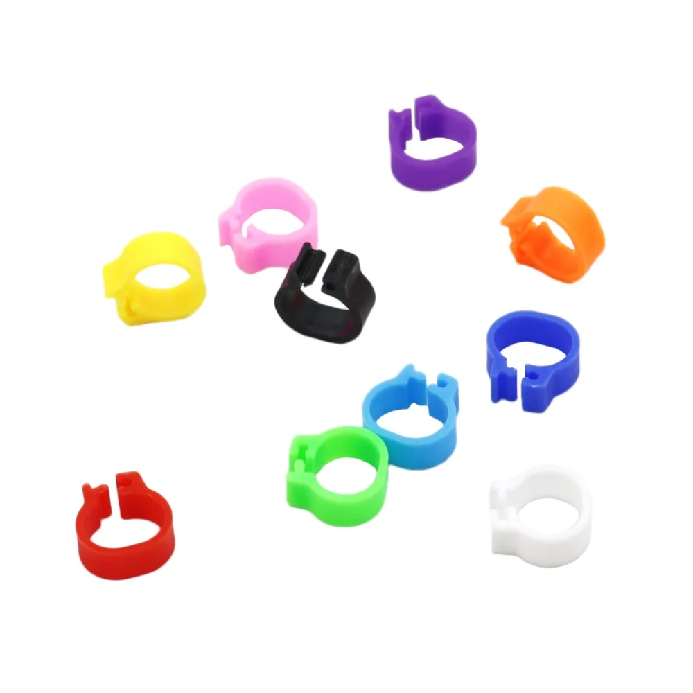 Multicolor Pigeons Rings 10mm Bayonet Identification Ring Bird Plastic Clip Rings Pigeon Foot Ring Pigeon Supplies 200 Pcs