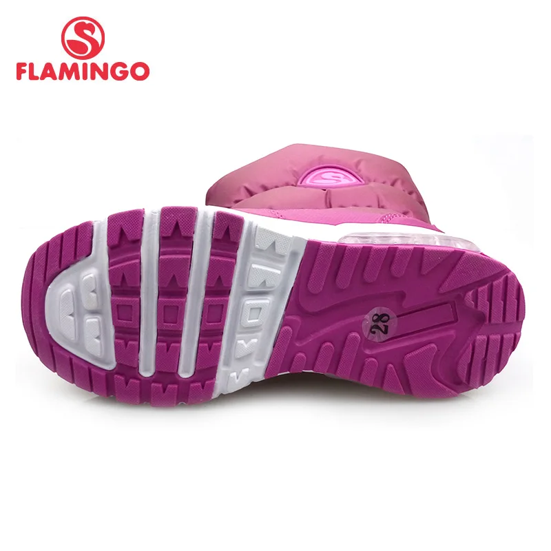 FLAMINGO Winter Wool Keep Warm Shoes Anti-slip Children High Quality Snow Boots for Girl Size 28-33 Free Shipping 82D-NQ-1034