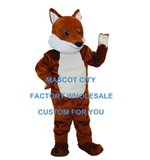 

Promotional Custom-made Cheap Fox Mascot Costume Cartoon Character Carnival Mascotte Mascotta Outfit Suit Kit Fancy Dress SW907