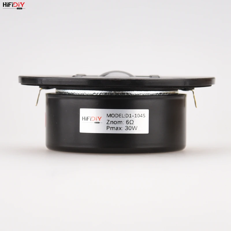 HIFIDIY LIVE hifi 4 inch Tweeter Speaker Unit Oil - transparent Silk edge film 6OHM 30W plastic 104mm Treble Loudspeaker D1-104S