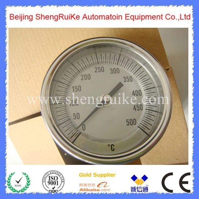 1 /2NPT ,SS304, dial 3 Inch Back bimetal thermometer