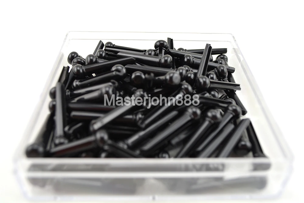 Lots of 50pcs Alice Acoustic Guitar Bridge Pins Ivory/Black Free Shipping Wholesales