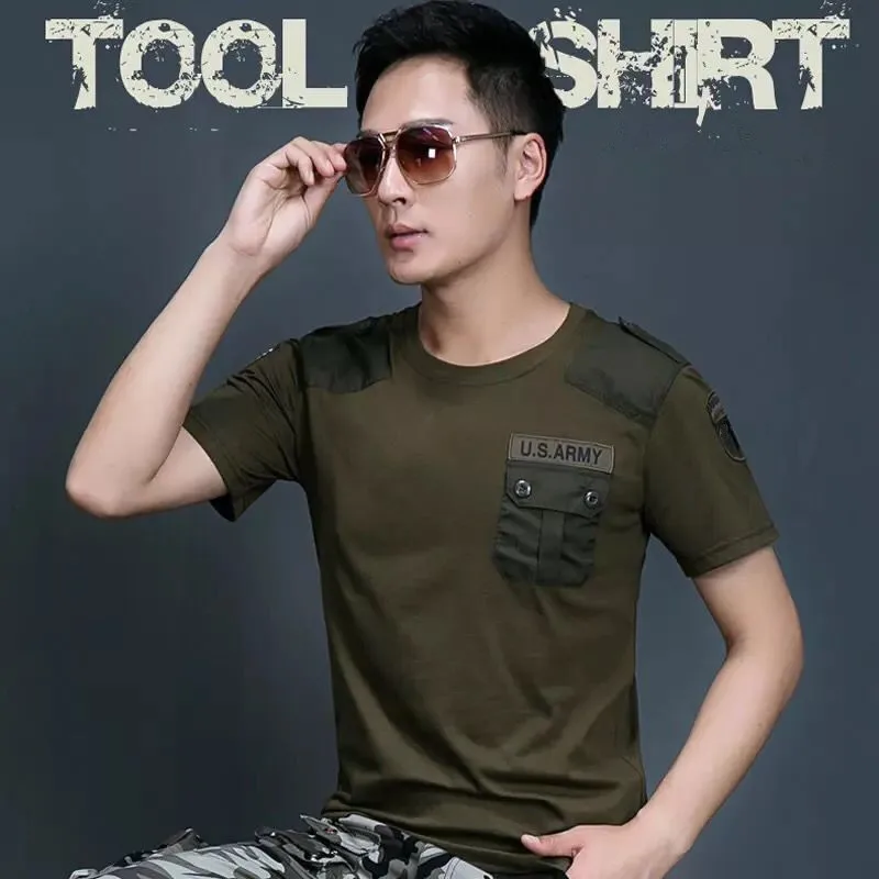 Summer Outdoor Couples Cotton Breathable Perspire Short Sleeve Shirt Men Women    O Neck Pullover Tshirt