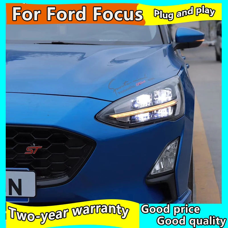 Car Styling for Ford Focus Headlights 2019 New Focus 5 LED Headlight Dynamic Signal Led Drl Hid Bi Xenon Auto Accessories