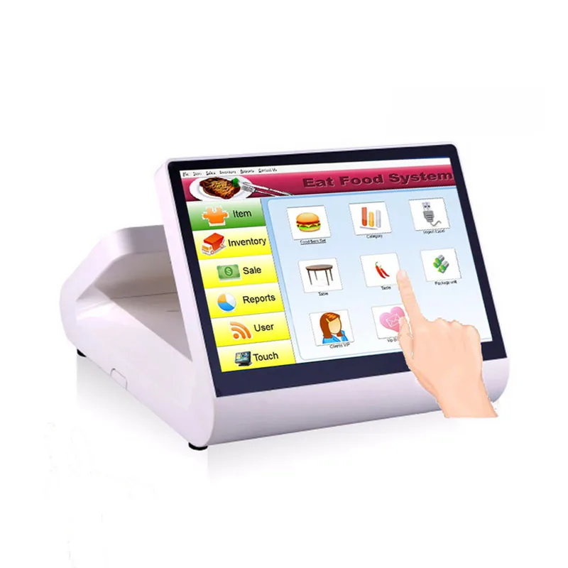 

12 inch touch pos system all in one pc Cheap pos terminal cash register for coffee shop