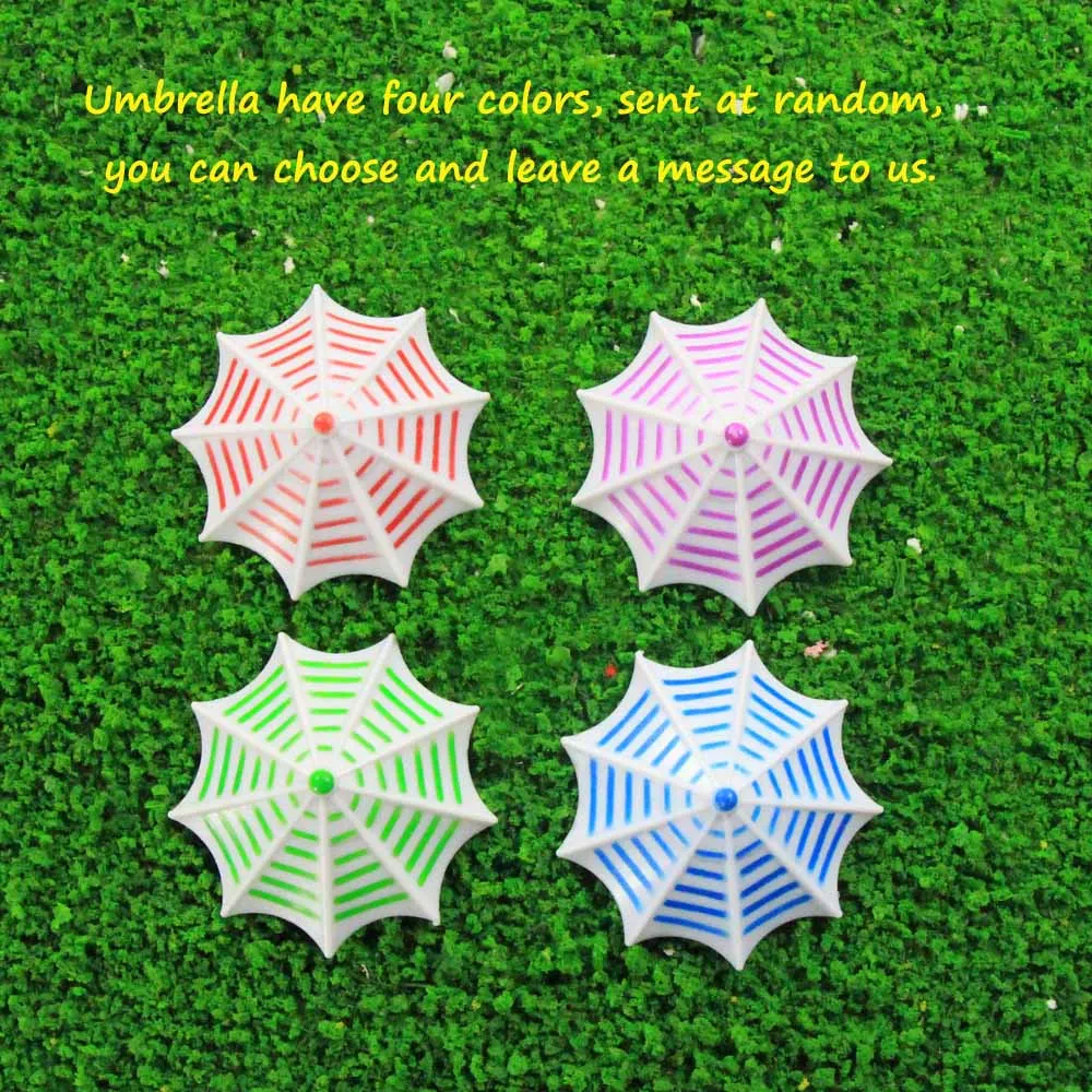 3 Ombrelloni In Miniatura Per Giardino Delle Fate E Case Delle Bambole – 5,1 X 7,4 Cm – Decorazione Fai Da Te Micro Paesaggio