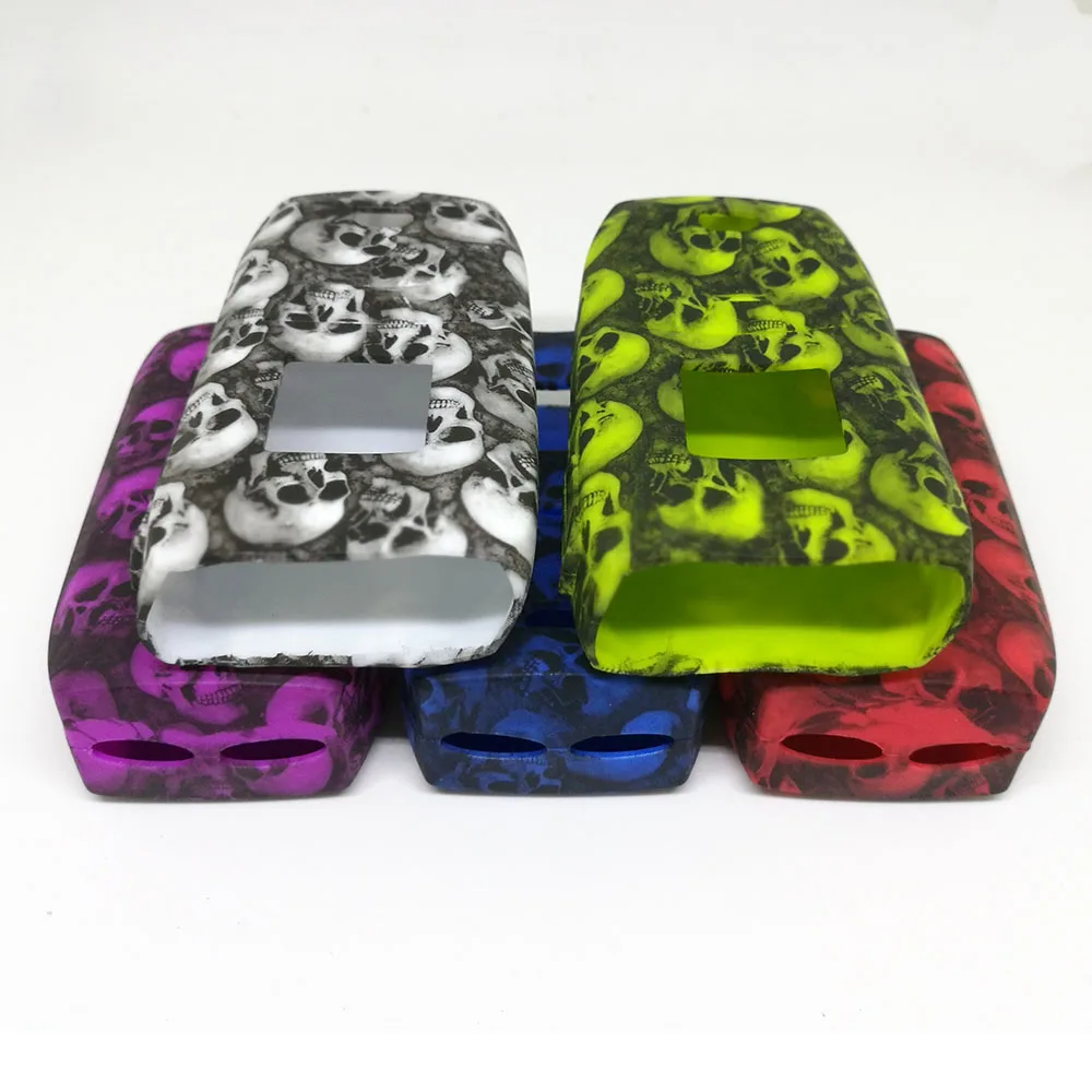1 pz colore Design casuale testa di teschio custodia protettiva in silicone per Vaporesso Revenger 220 Kit Revenger 220 custodia protettiva