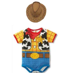 Disfraz de vaquero Woody con sombrero para niño, Cosplay para fiesta de Halloween, 2019