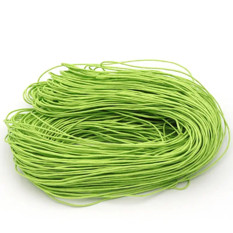 10 Meter 1mm Waxed Cotton Beading Cord Rope Threads For Making Bracelet Necklace Jewelry Decorative Handcraft Accessories