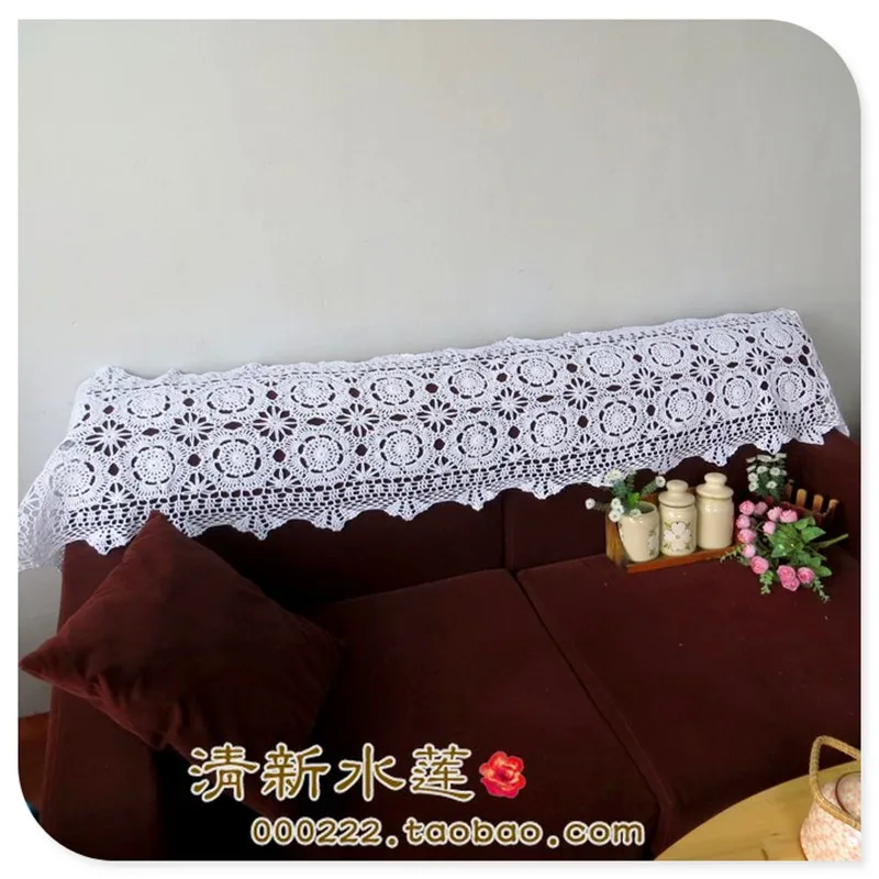 2016 new  fashion handmade hook cotton needle crochet table cloth  table runner for home decor towel cover as innovative item