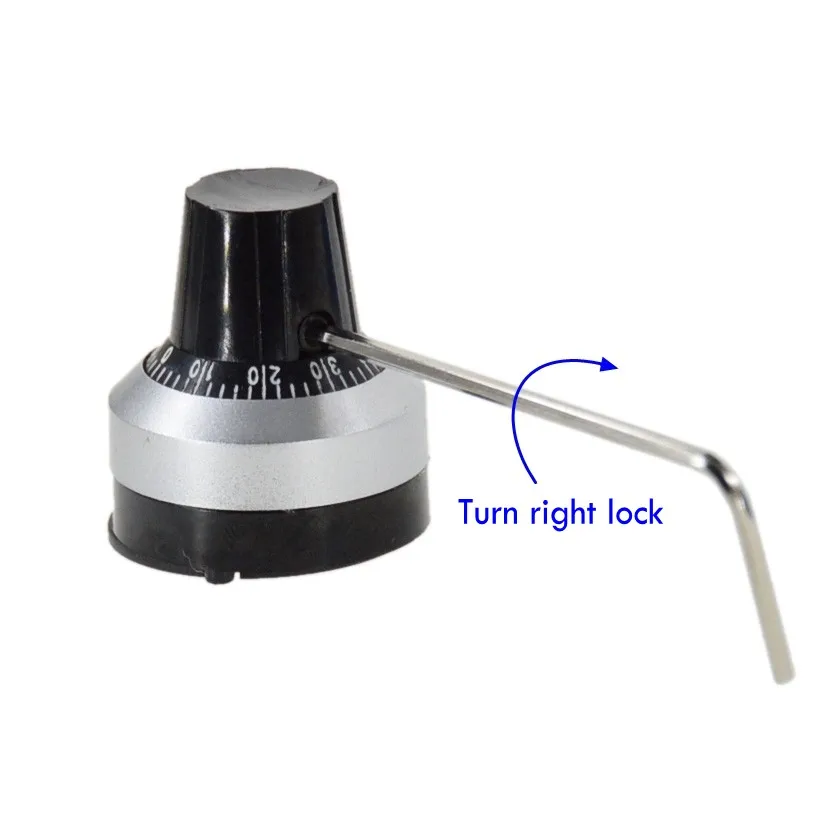 3590S-2-502L 3590S 5K ohm Precision Multiturn Potentiometer 10 Ring Adjustable Resistor + Turns Counting Dial Rotary Knob