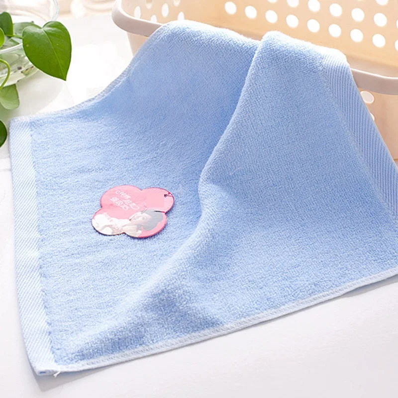 Color bamboo fiber face towel  hand towel for The child baby Small towel about 25x25cm Cotton 100% Face For Adults Baby Towels