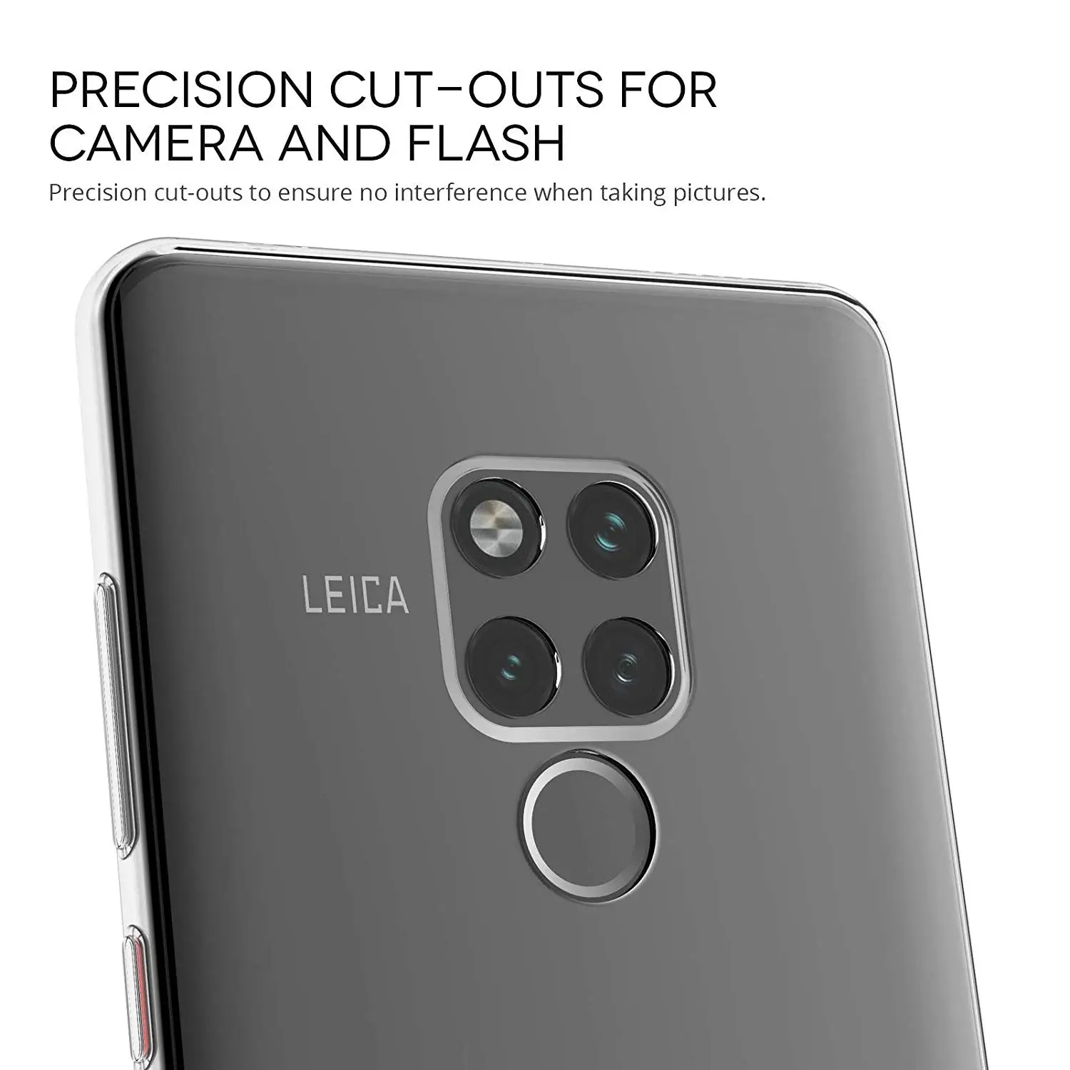 Capa transparente de silicone tpu macio para huawei mate 20 x pro