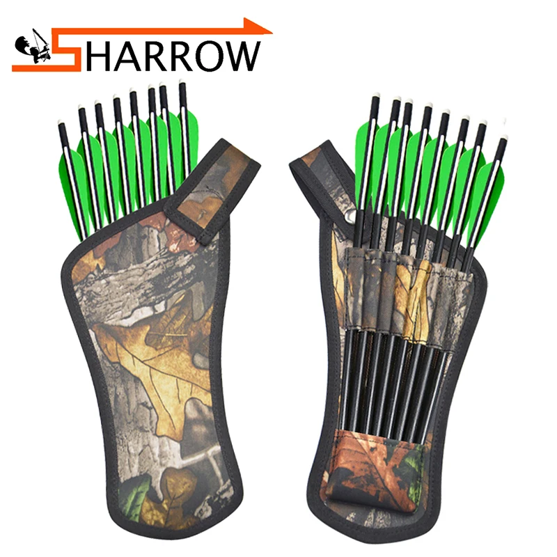 

1 Pcs Archery Crossbow Arrow Quiver Camo Hold 8 Arrows Portable Mini Shooting Hunting Accessories Outdoor Sports