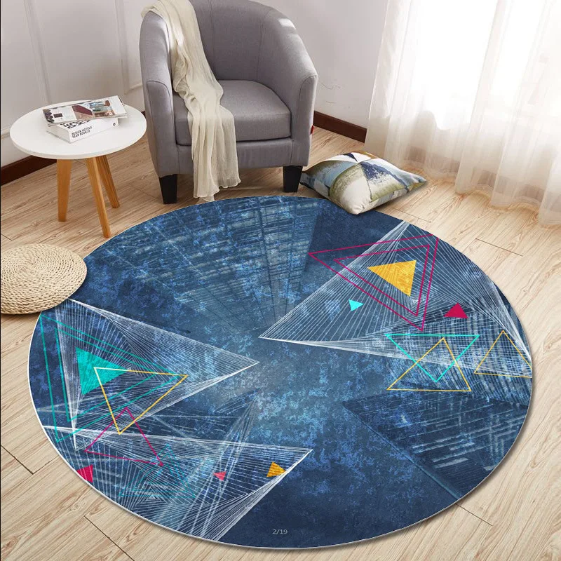 

Simple Nordic round carpet Modern home bedroom decorate carpets for Living room coffee table bedside Blanket computer chair rugs