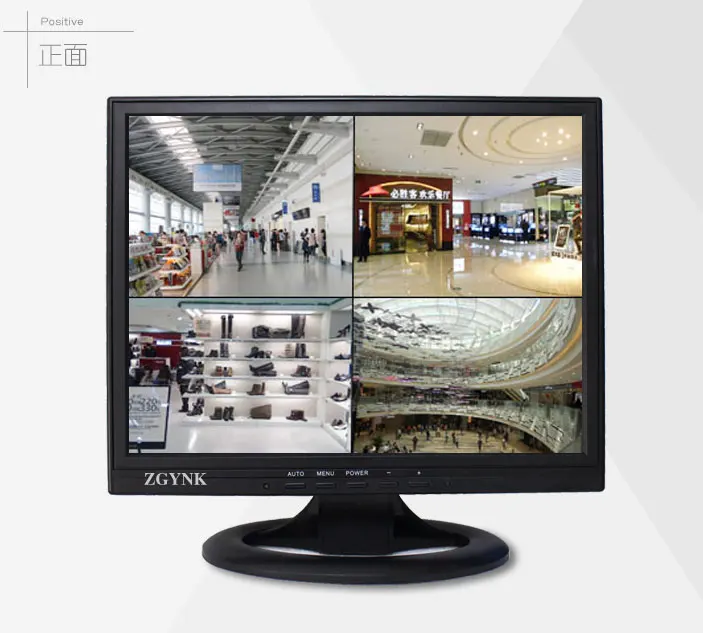 14.1 inch BNC four-screen security LCD monitor comes with DVR quad split screen industrial instrument ditrial instrument display