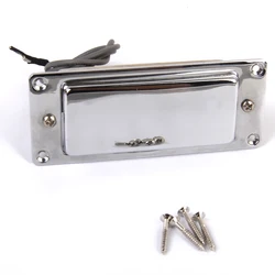 Sealed Pickup Humbucker w/ Mounting Screws for LP Guitar, Mini Guitar, Echo Organ, Cigar Box Guitar- Chrome