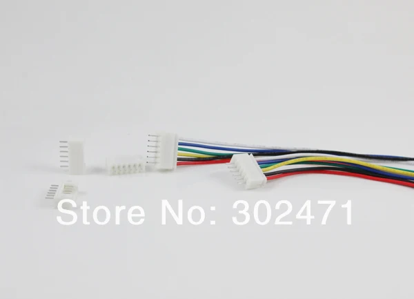 Mini. Micro JST 2.0mm T-1  6-Pin Connector w/.Wire x 10 sets.6pin 2.0mm