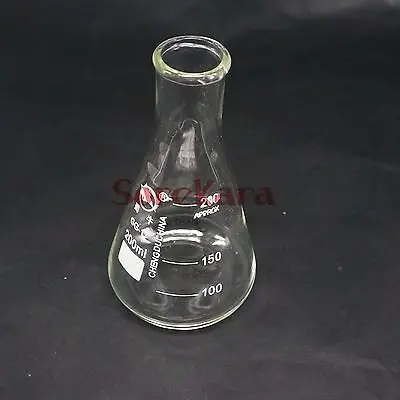 200ml Narrow Neck Borosilicate Glass Conical Erlenmeyer Flask For Chemistry Laboratory