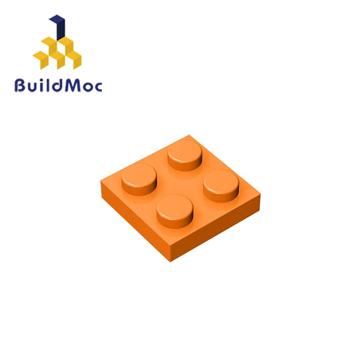 Buildmoc-子供用ビルディングブロック,互換性,アセンブリ,3022 2x2,パーツ,diy,電気教育,crea