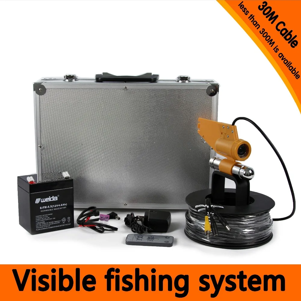 (1 set) 30M Cable Underwater Fishing Camera HD 700TVL Waterproof CMOS lens night version camera Diving Camera Fish finder