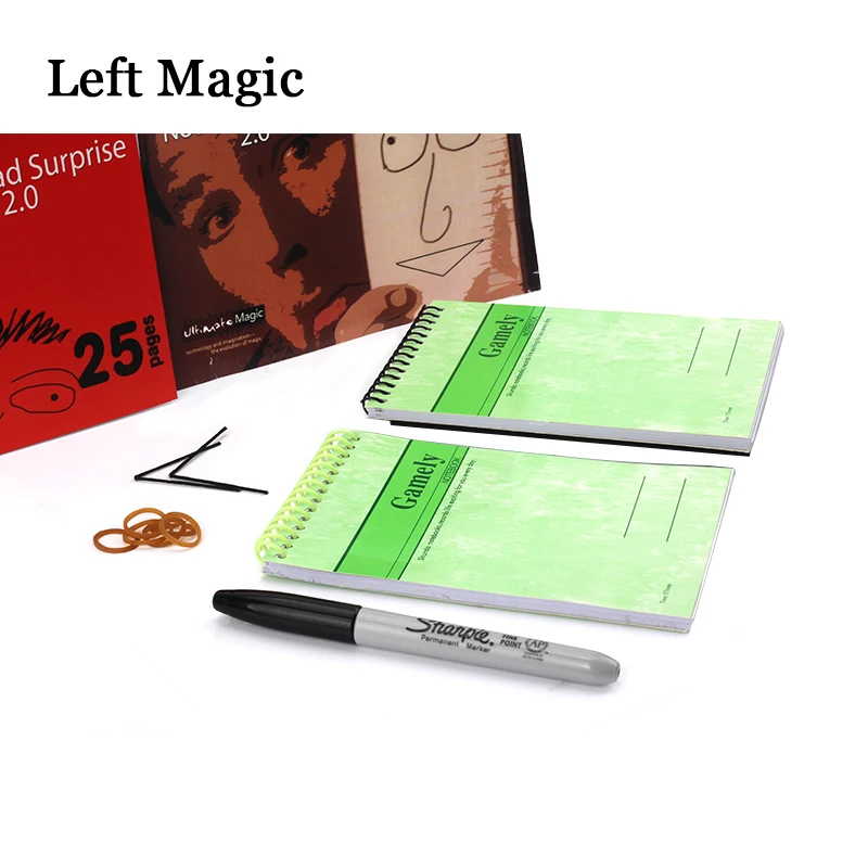 Note Pad Surprise 2.0 ( DVD+Gimmick ) Magic Tricks Stage Close Up Magic Props Fun Magic Gimmick Illusions Mentalism Accessories